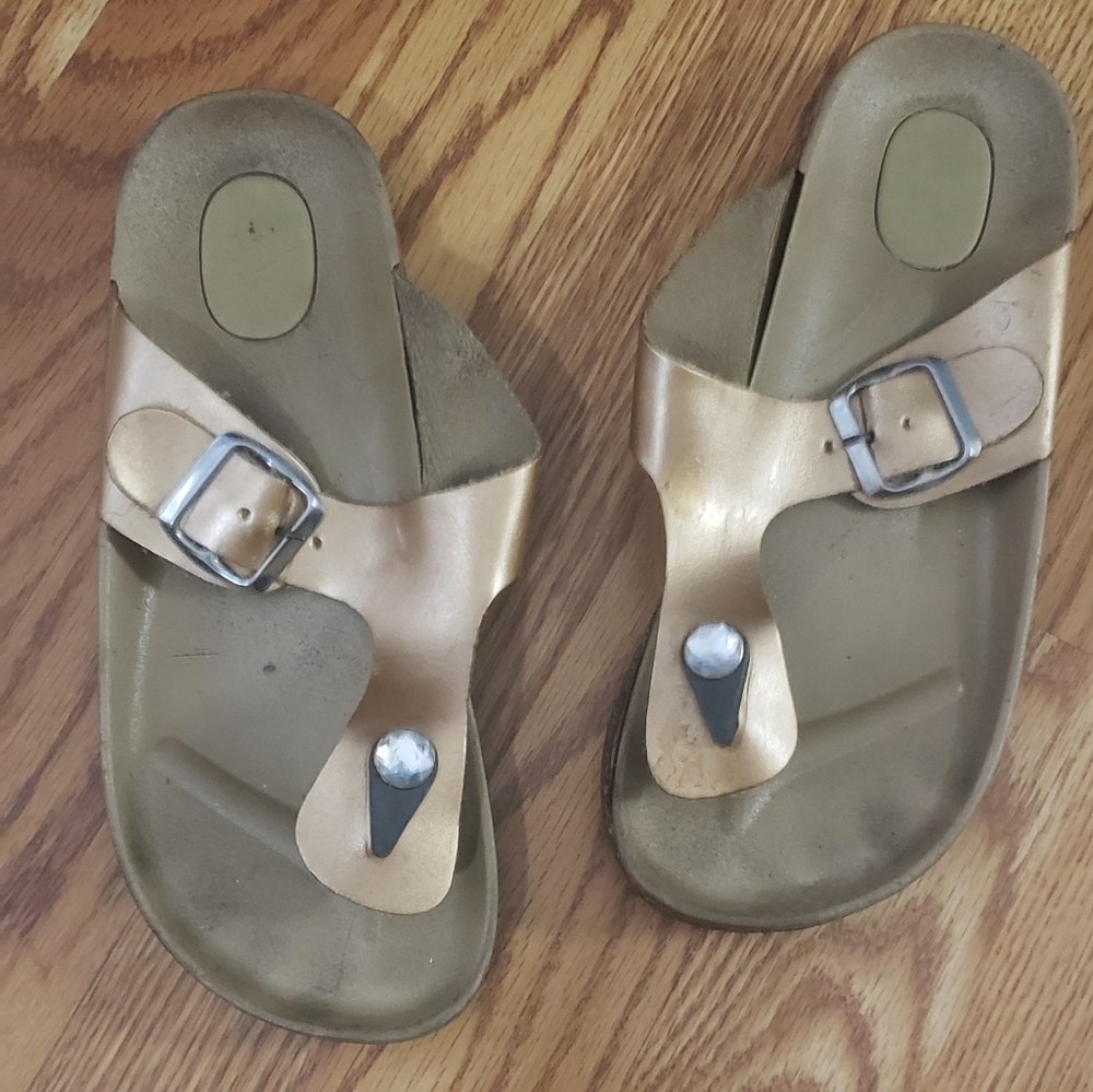 Gold sandals